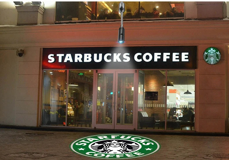 LED Advertising lamp Welcome Logo Projector lamp LED Spotlight E27 Bar Hotel Door Night Led Lamp E27