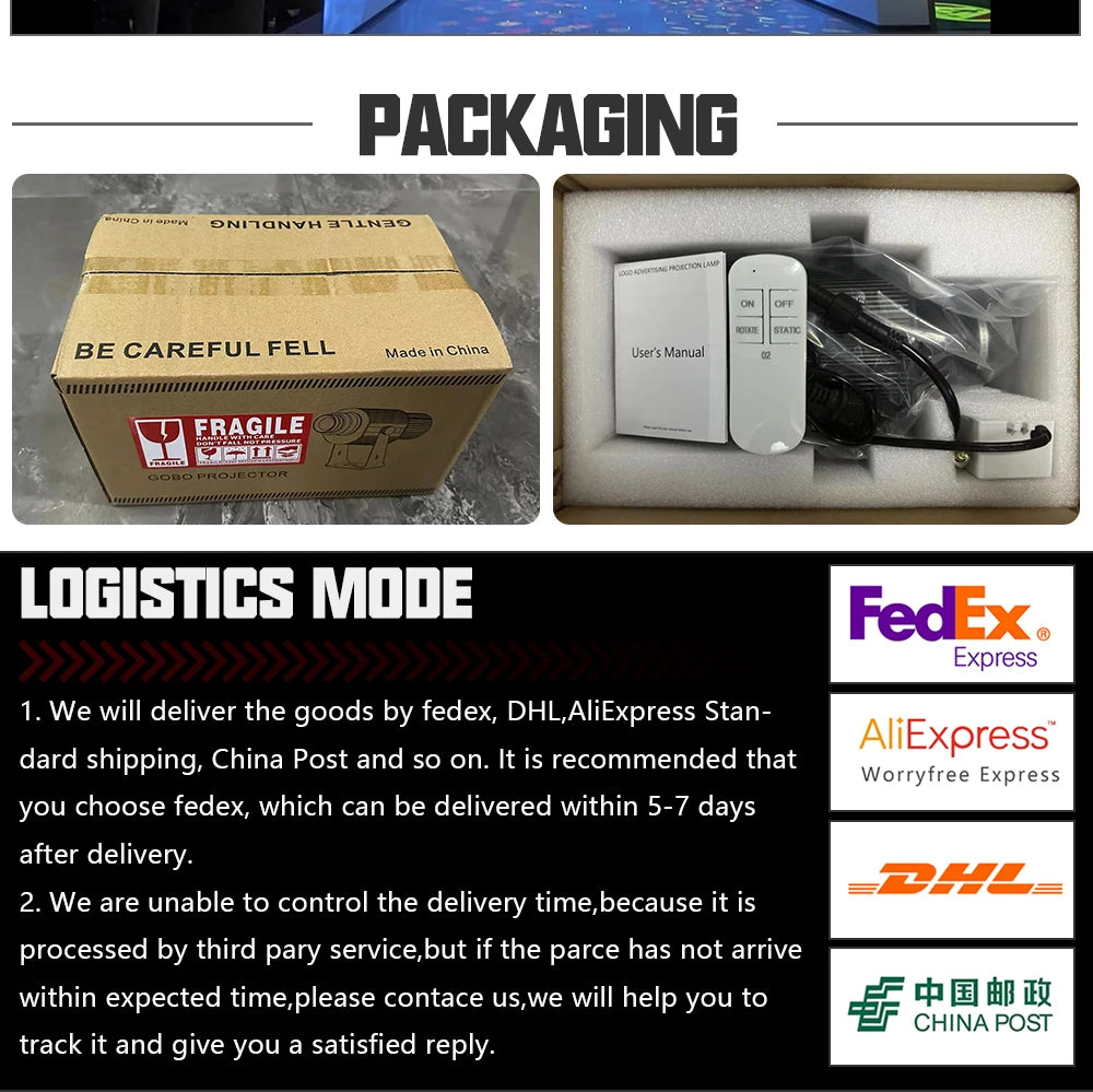 Custom Gobo Projector 150W Advertising Light Welcome Outdoor Waterproof IP67 System Image Rotation Led Logo Shop Entrance Floor