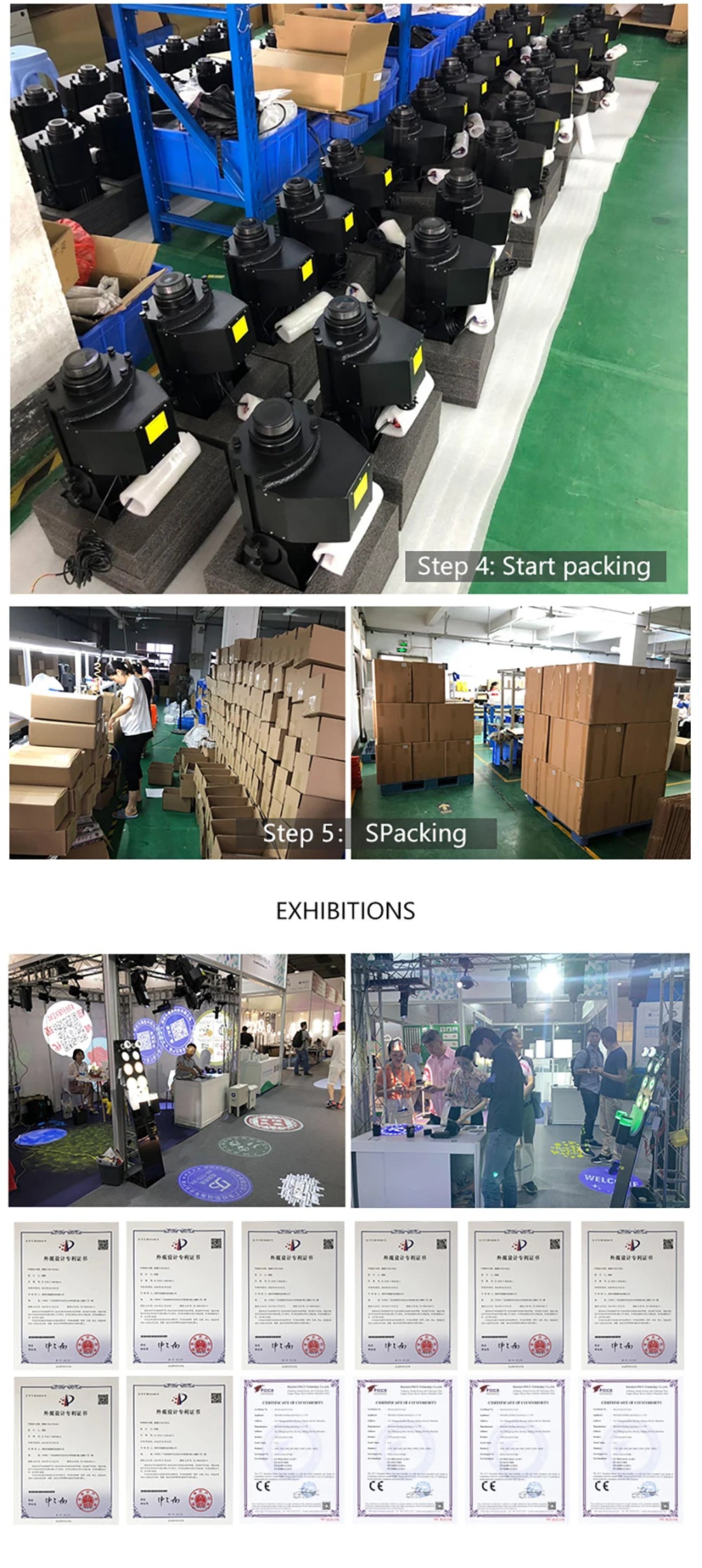 Advertising Gobo Projector Custom Logo Lights Outdoor LED Projector Ip67 Hd Rotating Customize Logo Projector Door Light Wedding