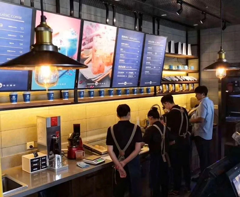 Ultrathin LED Snap Frame Advertise Light Box LED Menu Board Screen Poster Display Lightbox Fast Food Restaurant Store Decoration