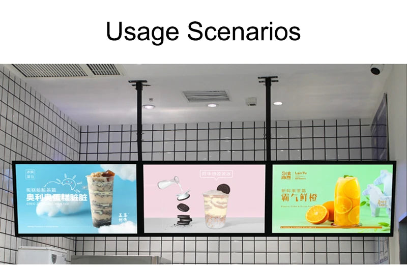Ultrathin LED Snap Frame Advertise Light Box LED Menu Board Screen Poster Display Lightbox Fast Food Restaurant Store Decoration