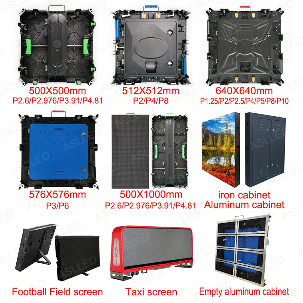 LED display P3 panel 576x576 mm Outdoor waterproof LED Matrix Screen TV P2.5 P4 P5 P6 P8 P10 Rental stage screen customization
