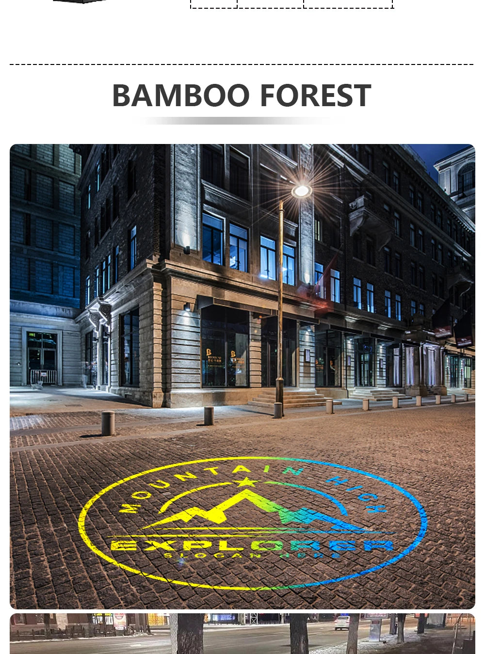 Custom 60W Led HD Color Chang Indoor And Outdoor ip67 Waterproof Rotating Advertising Image Projection Lamp Gobo Logo Projector