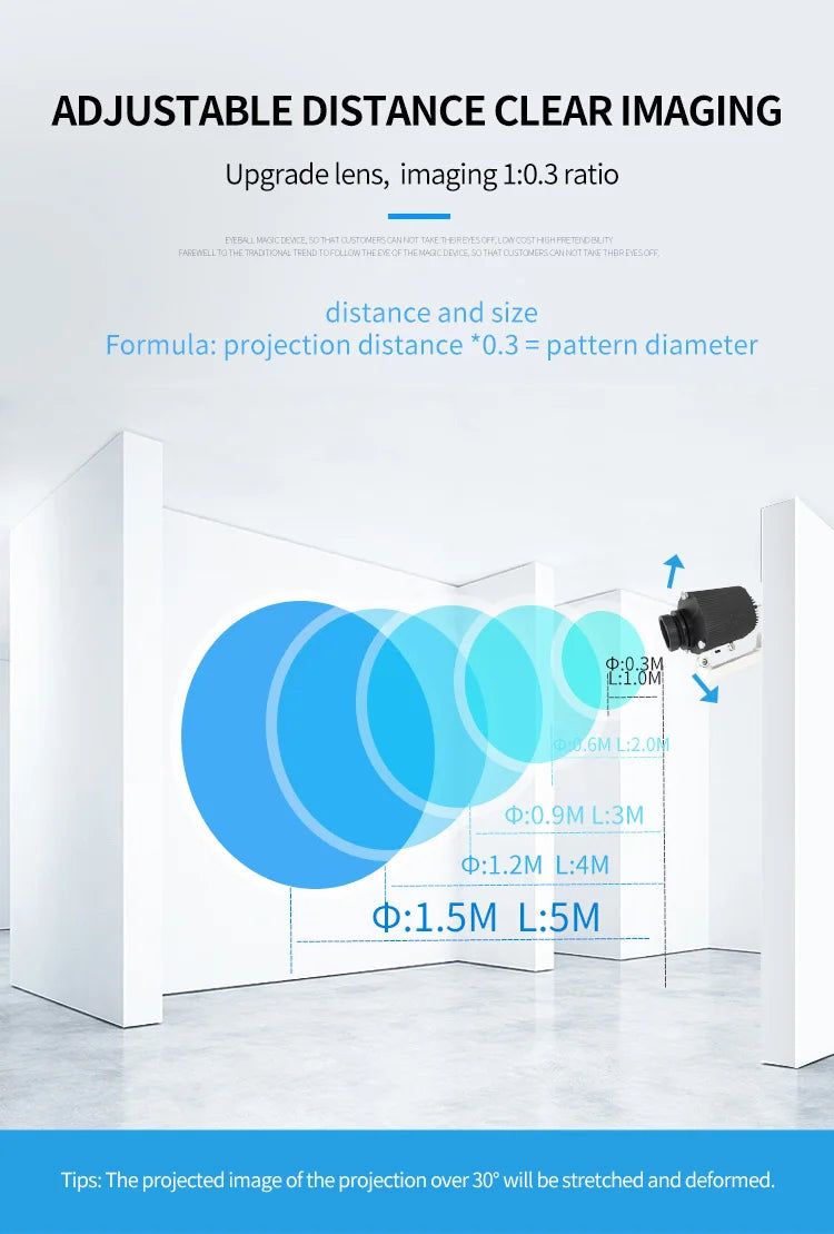 50W100W Outdoor Waterproof Gobo Projector Rotation Image Custom Hd Advertising Led Logo Projector Light