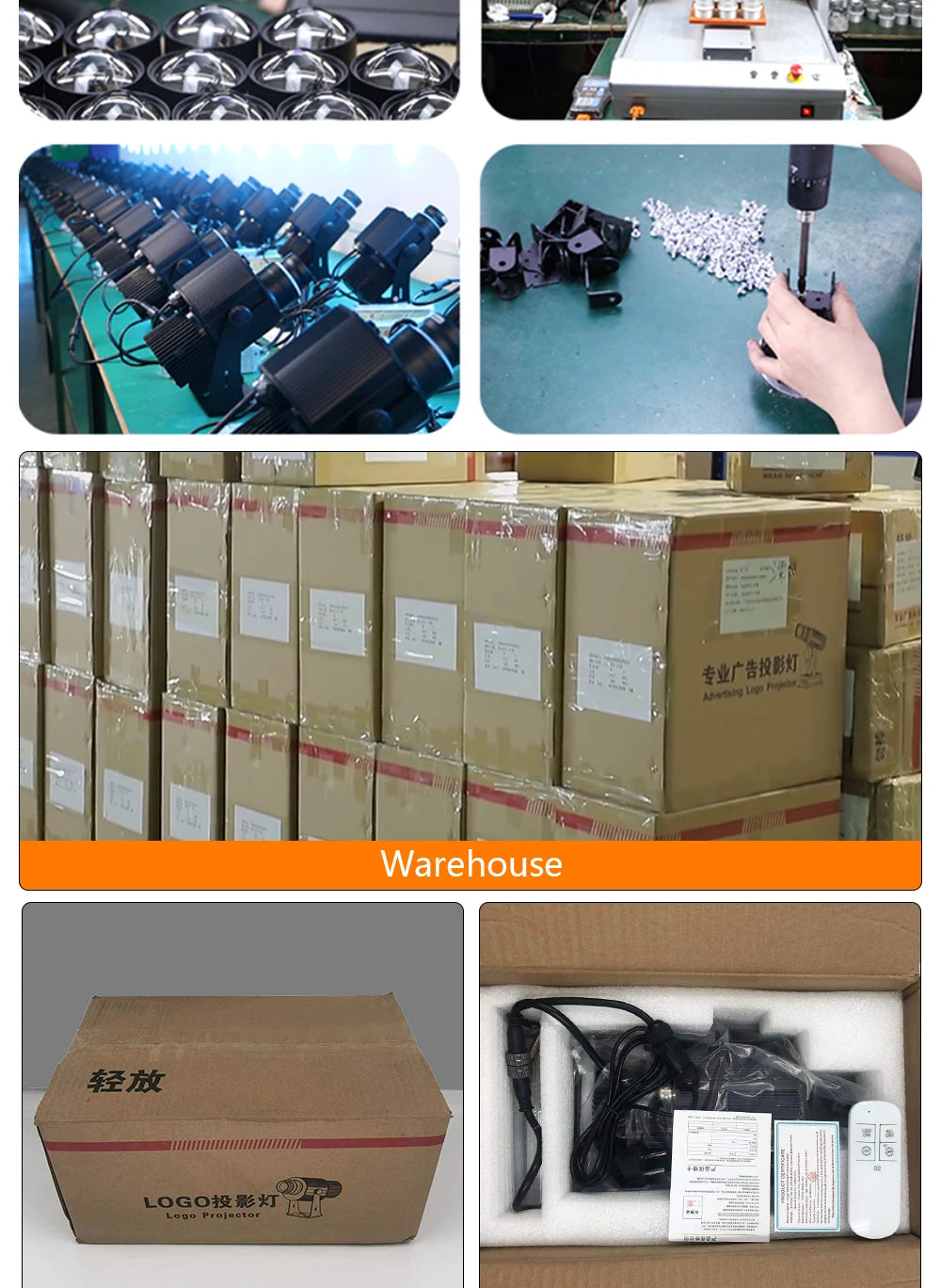 Custom  100Watt Led HD Indoor Door Head Outdoor ip67 Waterproof Rotating Advertising Image Projection Lamp Gobo Logo Projector