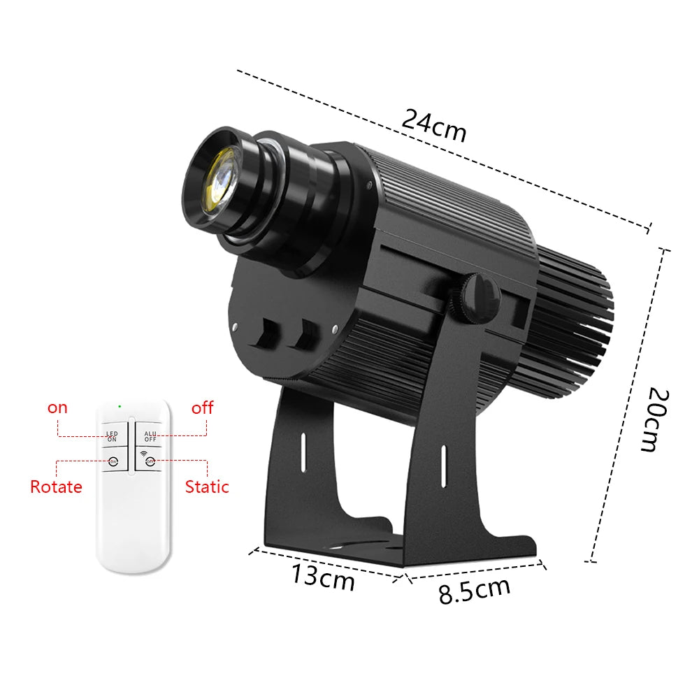 Custom Led HD Color Chang Indoor And Outdoor ip67 Waterproof Rotating Advertising Image Projection Lamp Gobo Logo Projector