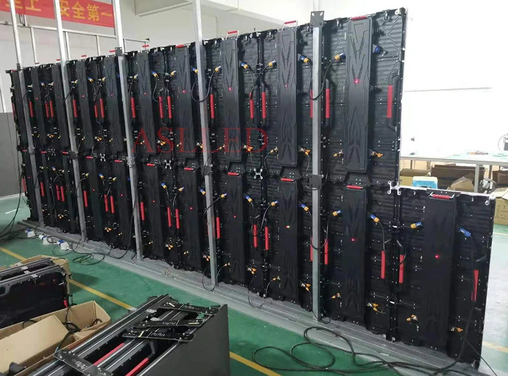 P4.81 outdoor 500 ×1000mm waterproof ultra-high definition LED display screen is used for stage, conference room, etc