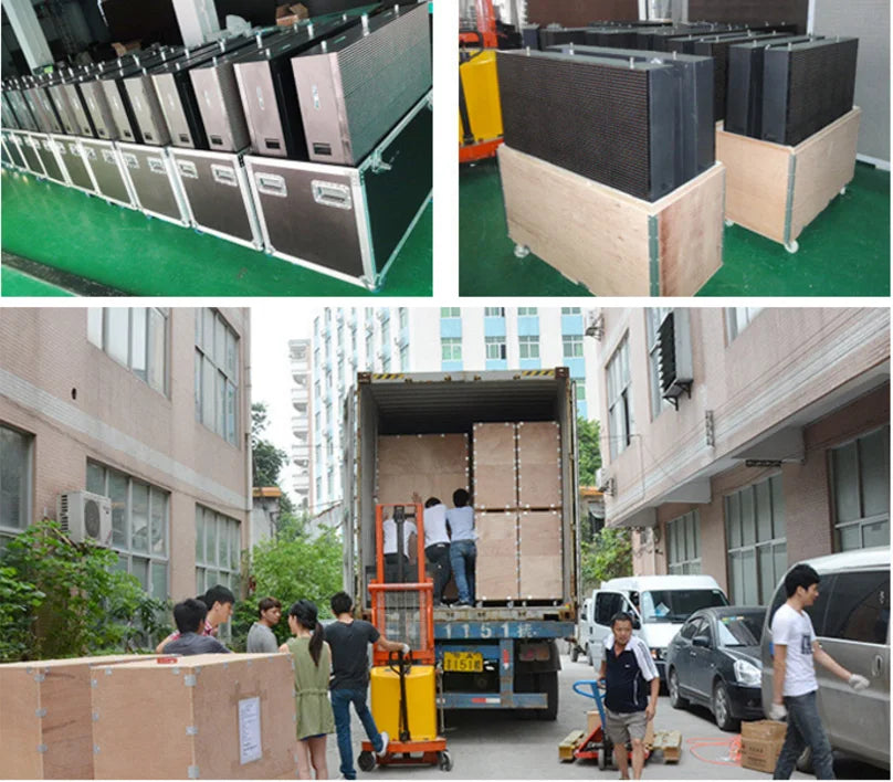 indoor P3.9 250*1000MM The panels offer full front serviceability Install LED screen on indoor wall