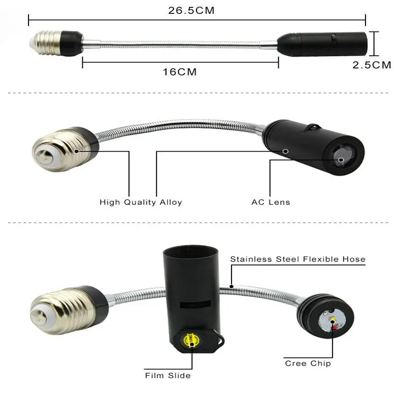 LED Advertising lamp Welcome Logo Projector lamp LED Spotlight E27 Bar Hotel Door Night Led Lamp E27