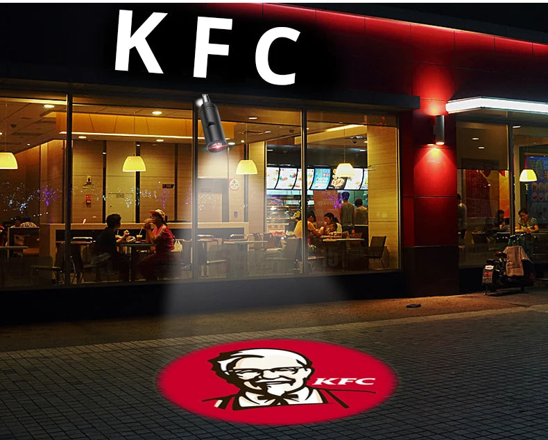 LED Advertising lamp Welcome Logo Projector lamp LED Spotlight E27 Bar Hotel Door Night Led Lamp E27