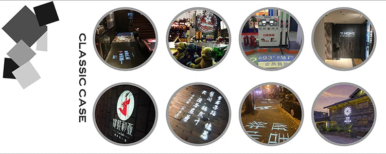 Custom Gobo Advertising Light Rersonnalisé Outdoor Waterproof IP67 Image Rotation  Led Logo Projector On Shop Entrance Floor