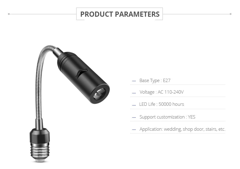 LED Advertising lamp Welcome Logo Projector lamp LED Spotlight E27 Bar Hotel Door Night Led Lamp E27