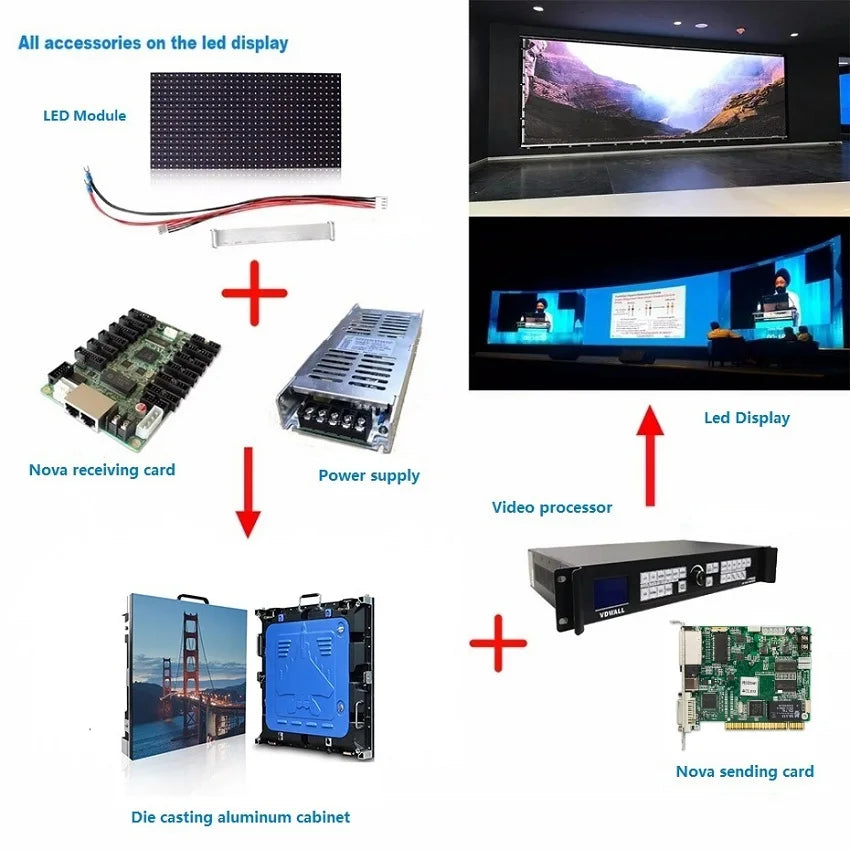 Digital P3.91mm full color SMD1921 500*1000mm outdoor rental cabinet LED display led panel advertising billboard screen