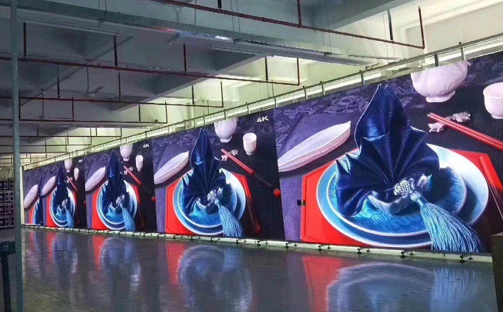 P4.81 outdoor 500 ×1000mm waterproof ultra-high definition LED display screen is used for stage, conference room, etc