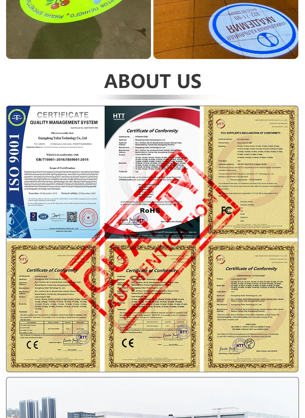 Custom  100Watt Led HD Indoor Door Head Outdoor ip67 Waterproof Rotating Advertising Image Projection Lamp Gobo Logo Projector