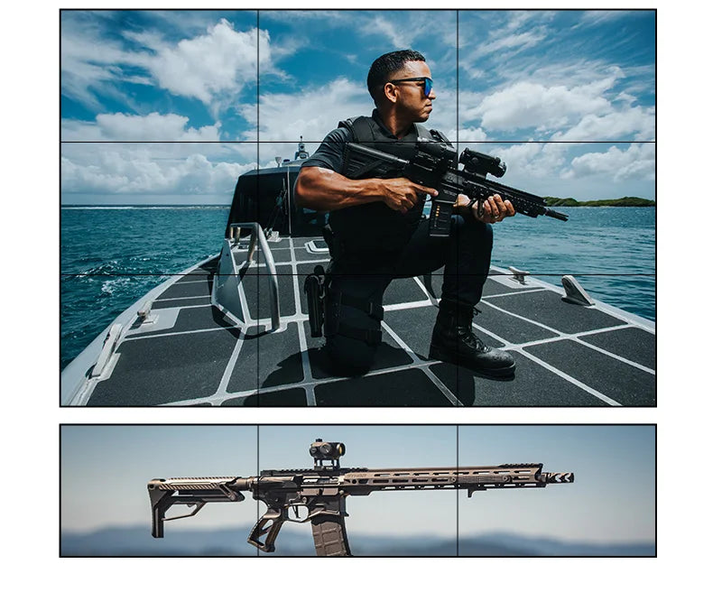 4K@60Hz 5x9 Video Wall Controller 1x1 1x2 1x3 2x2 2x3 3x3 2x4 HDMI TV Splicing Processor with HDMI+DP Port RS232 Remote Control