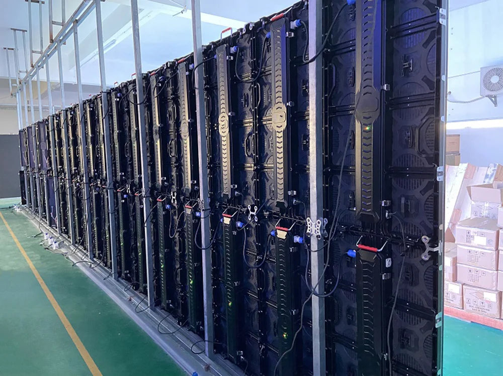 P4.81 outdoor 500 ×1000mm waterproof ultra-high definition LED display screen is used for stage, conference room, etc