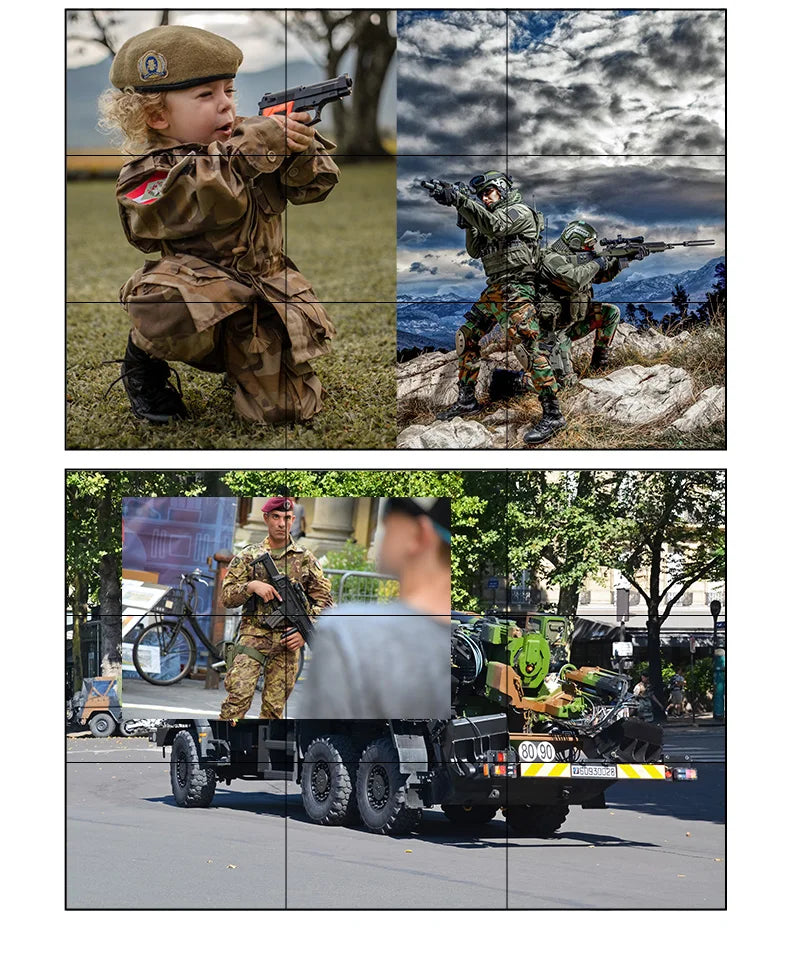 4K@60Hz 5x9 Video Wall Controller 1x1 1x2 1x3 2x2 2x3 3x3 2x4 HDMI TV Splicing Processor with HDMI+DP Port RS232 Remote Control