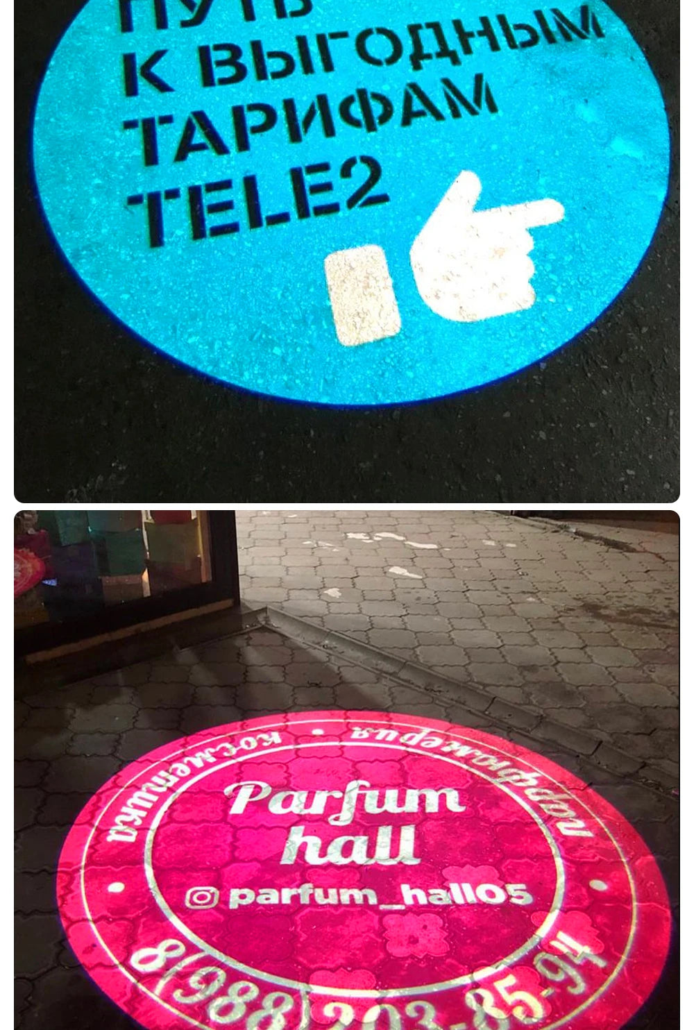 Custom  Led HD Indoor Door Head  Rotating Advertising Image Projection Lamp Gobo Logo Projector