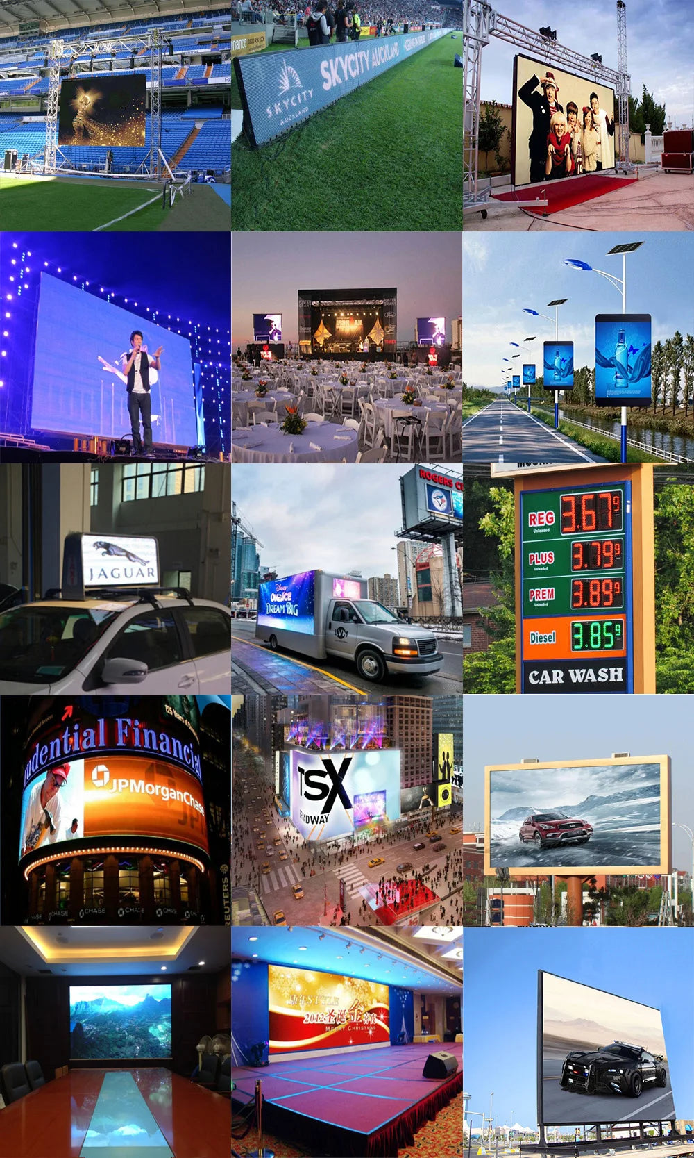 LED stage rental screen 500X1000mm panel P3.9 outdoor high brightness LED matrix screen factory customization