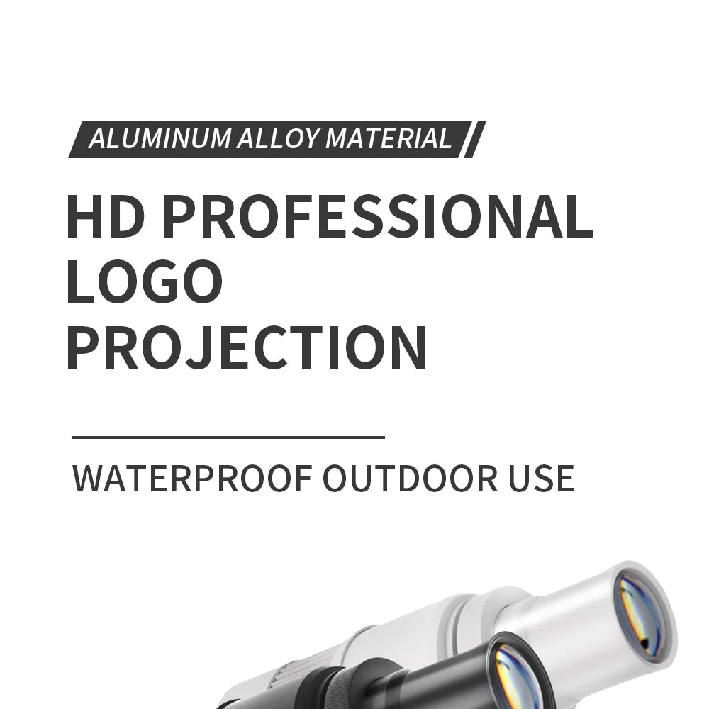 Custom Led HD Gobo Logo Projector Indoor Outdoor Ip67 Waterproof Rotating Advertising Image Projection Light For Floor Wedding