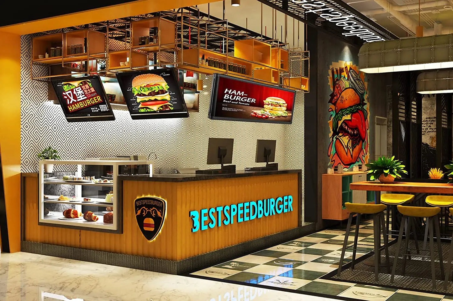 P6 Outdoor LED Sign Full Color 40'' x 18'' WiFi Scrolling LED Display With High Resolution High Brightness Programmable LED Sign