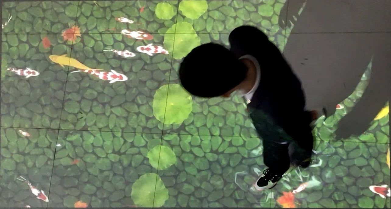 Popular Smartboard Interactive Floor Games Christmas Starry Night Light 3D Projection Whiteboard Screen Store Exhibition Mall