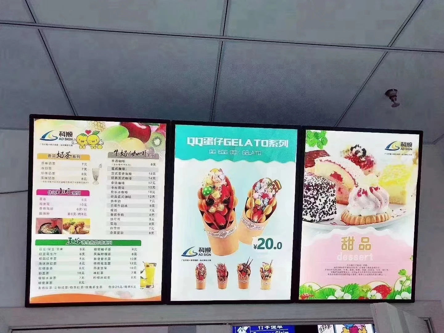 LED Slim Snap Frame Light Box Illuminated Poster Display LED Backlit Menu Board For Restaurant Cafe Shops Wall Mounted Billboard