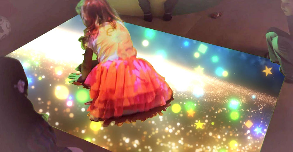 Interactive Whiteboard System 28 Floor Projector Games Multi Finger Touch Screen Smart Board Portable Playground Projection