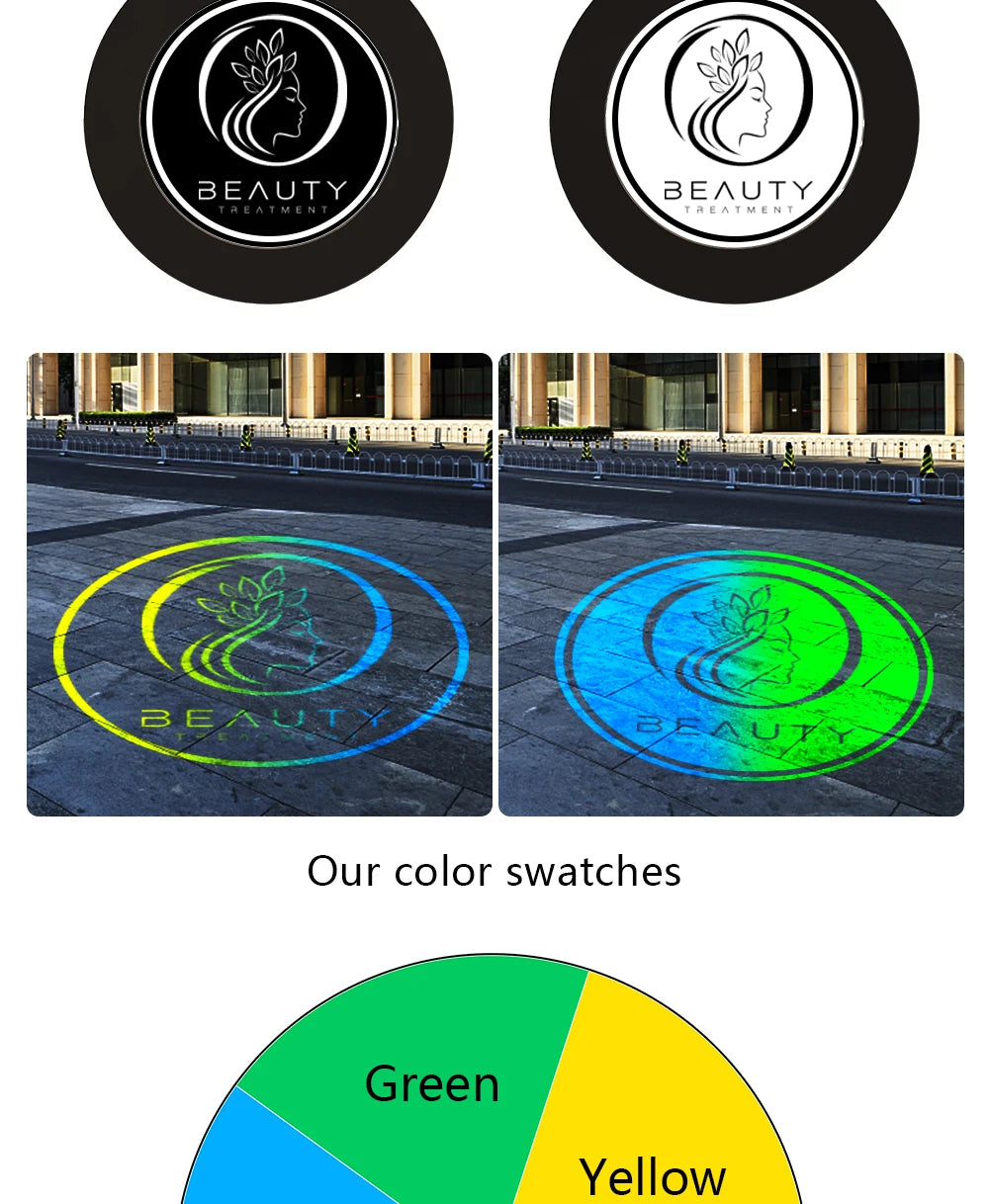 Custom Led HD Color Chang Indoor And Outdoor ip67 Waterproof Rotating Advertising Image Projection Lamp Gobo Logo Projector