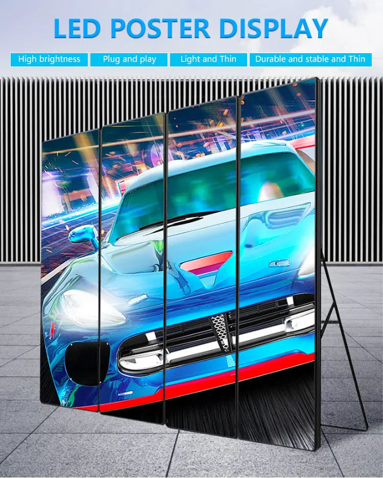 640x1920mm Led Poster Display Screen P1.8 P2 P2.5 Flooring Standing Smart Advertising LED Panel