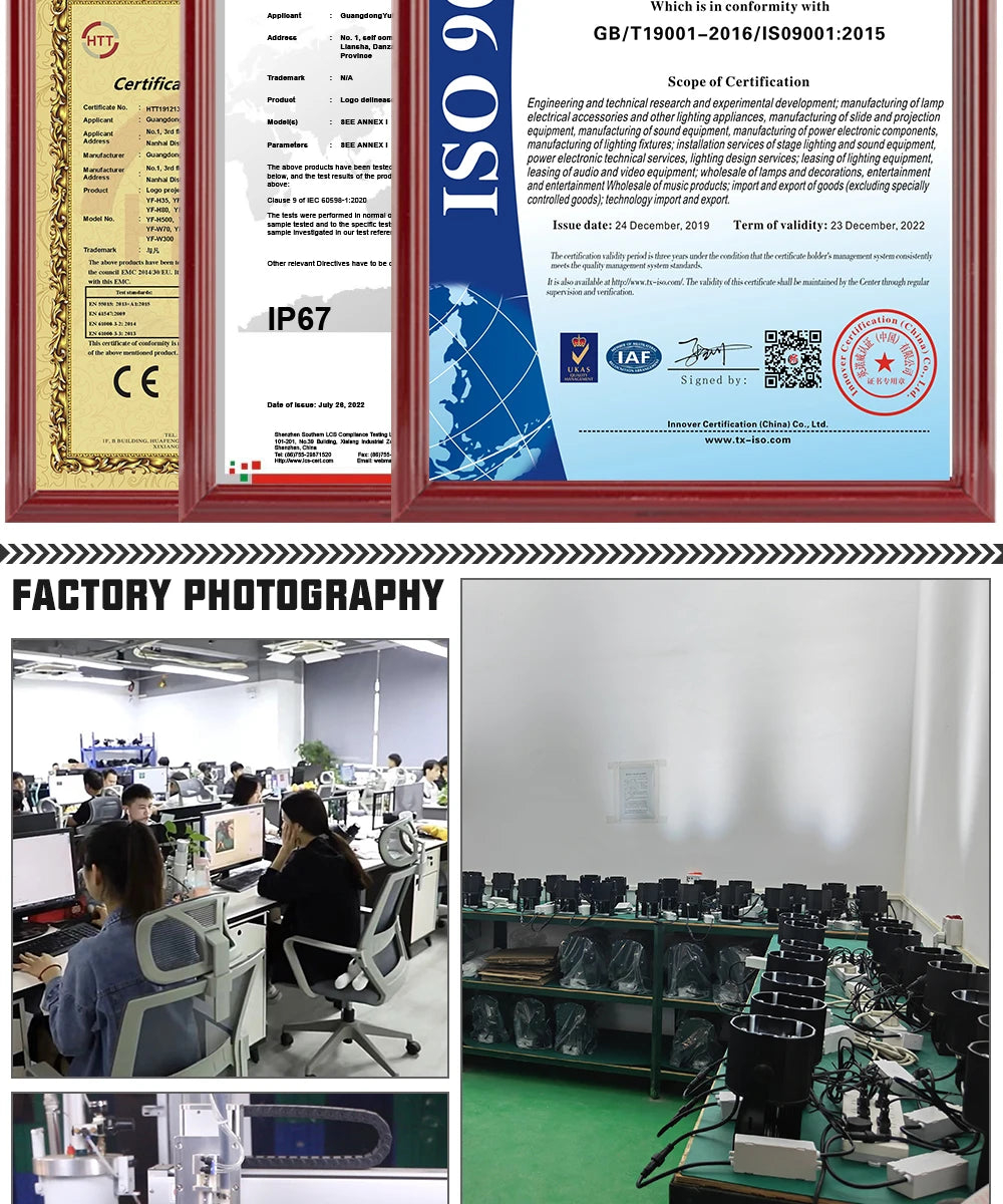 Custom Gobo Projector 100W Advertising Light Outdoor Waterproof IP67 Image Rotational Led Logo Do Projector Shop Entrance Floor