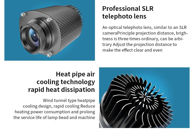 Hot Sale Led Hd Outdoor Ip67 Waterproof Image Projector Custom Gobo Rotary Or Static Advertising Logo Projector