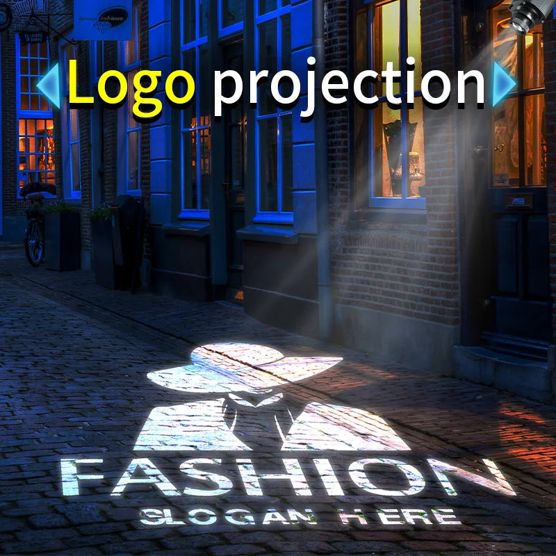 50W100W Outdoor Waterproof Gobo Projector Rotation Image Custom Hd Advertising Led Logo Projector Light