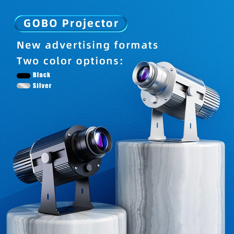 Outdoor Waterproof Laser Custom Logo Projection Indoor Door Floor Rotate Gobo Projector 50w Led Elevator Advertising Light