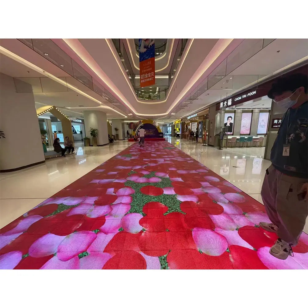 Interactive Video Stage Dance Floor Stand LED Wall Panels Screen Touch Display Digital Full Color Tile Wall For Dancing Gaming