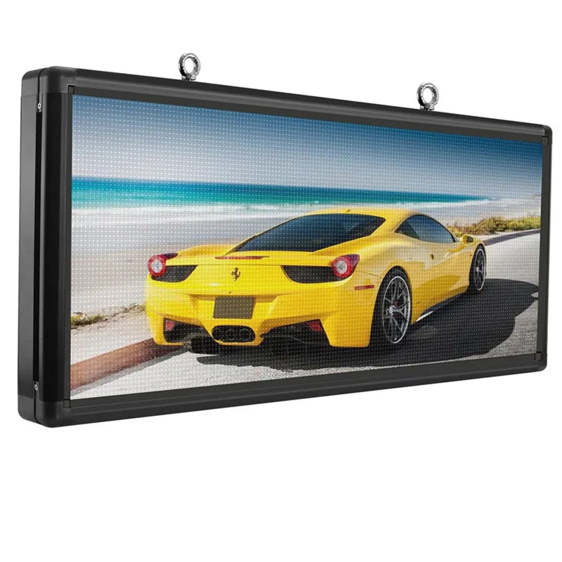 P6 LED Sign 18''X40'' Full Color Support Scrolling Message LED Sign Board Programmable Image Outdoor LED Display For Advertising