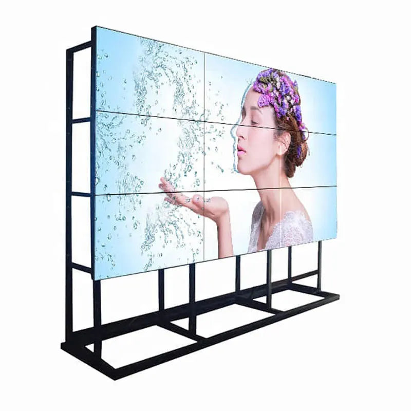 55 Inch Indoor 2x2 3x3 Floor Standing Lcd  Wall With 3.5mm Seam Bezel 4K HD Resolution  Wall