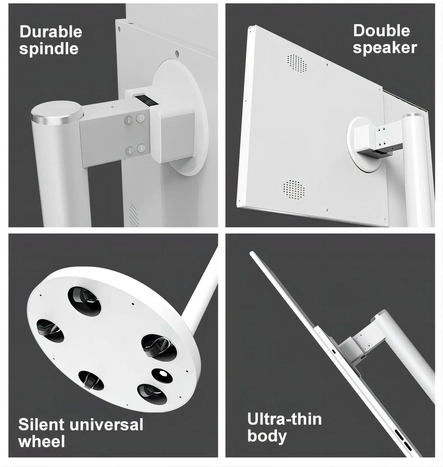 Free Shipping 22 Inch Screen Floor Stand Tablet Android 12 Slim Touch Display Large Battery Inbuilt Rotatable Movable Smart TV