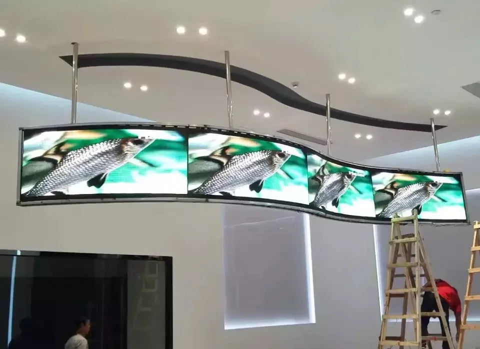 Customized Indoor outdoor Flexible  Video Wall  Led Screen Soft Led display Wall Flexible Curve Led Panel Screen