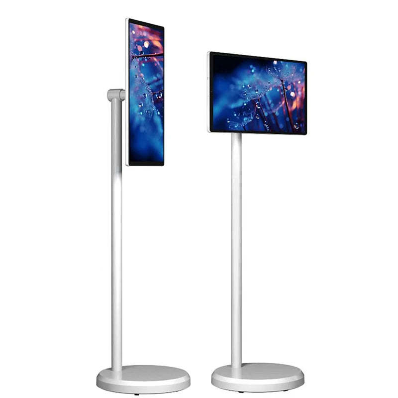 Home Appliances Tv Smart TV 21.5  Portable Mobile Touch Screen Android 12 OS Floor Stand Display Battery for Home Learning