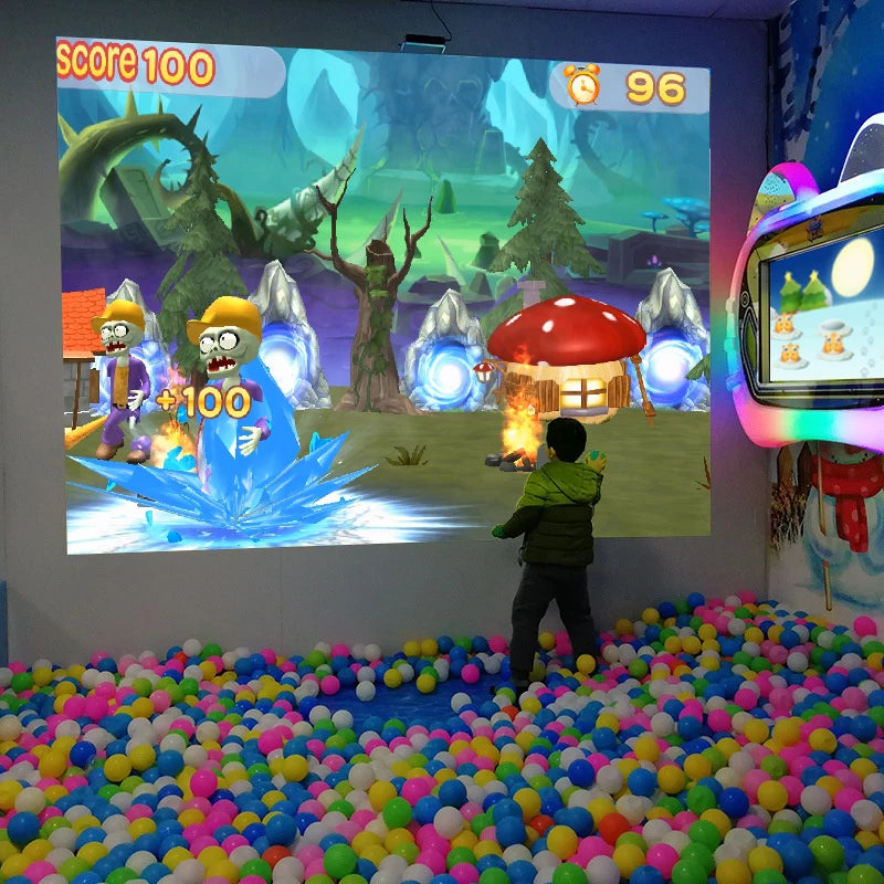 Mutil Finger Touch Large Screen Interactive Projection System Game for Kids and Adults Work With Windows and any Projectors