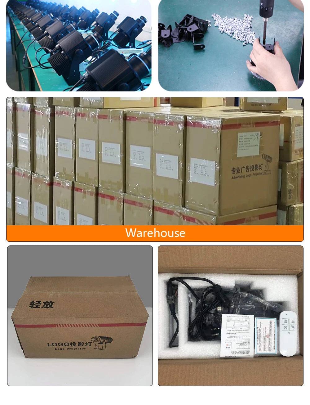 Custom Led HD Color Chang Indoor And Outdoor ip67 Waterproof Rotating Advertising Image Projection Lamp Gobo Logo Projector