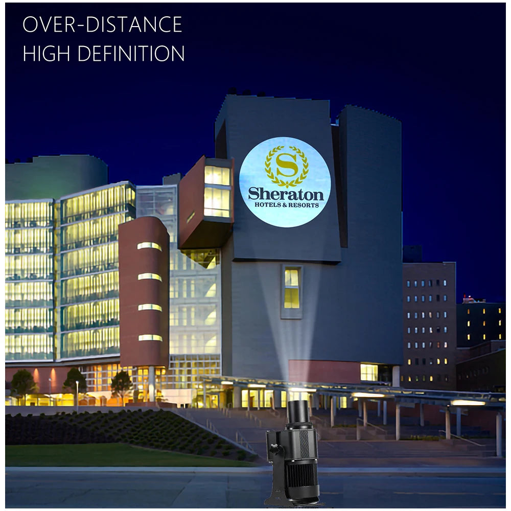 150W200W Led Ip65 Gobo Projector Light Outdoor Customized Logo Floor Projection Lamp Rotating CE Certification Source Factory