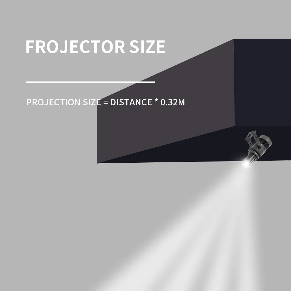 Custom Led HD Gobo Logo Projector Indoor Outdoor Ip67 Waterproof Rotating Advertising Image Projection Light For Floor Wedding