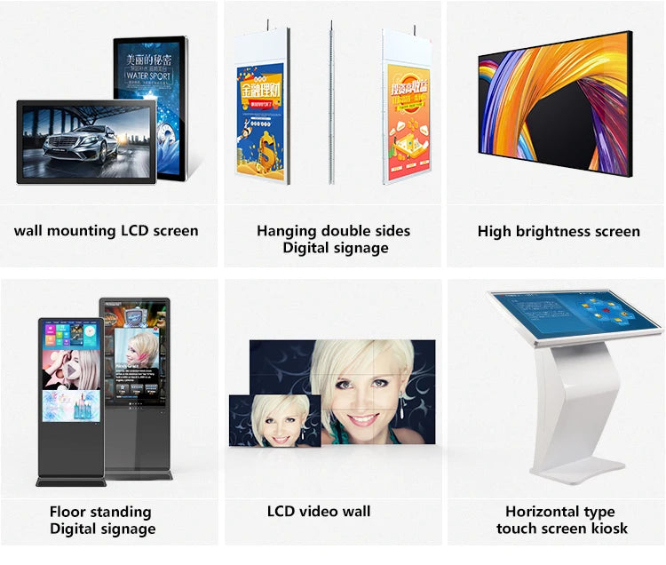 55 Inch Indoor 2x2 3x3 Floor Standing Lcd  Wall With 3.5mm Seam Bezel 4K HD Resolution  Wall