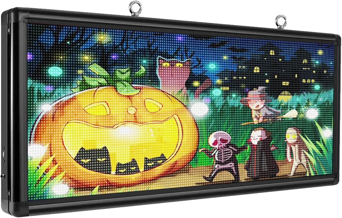 P6 Outdoor LED Sign Full Color 40'' x 18'' WiFi Scrolling LED Display With High Resolution High Brightness Programmable LED Sign