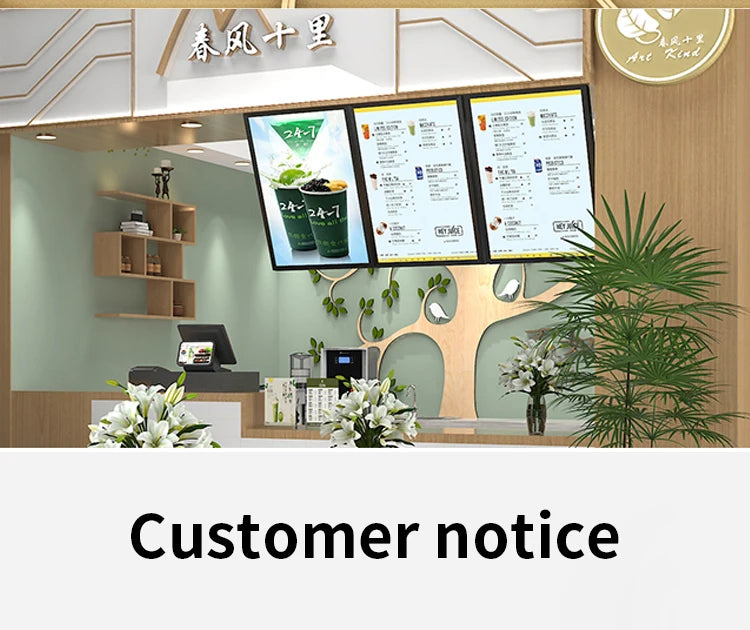 Slim Snap Frame LED Light Box Illuminated Poster Display LED Backlit Menu Board For Restaurant Cafe Shops Wall Mounted Billboard