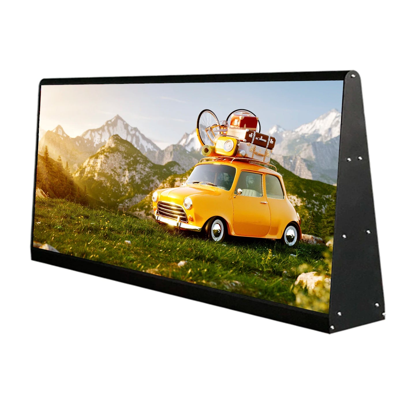 Leadleds  Double Sides Car Top Sign Board Scrolling Messages Electronic Sign Free Design Ads for Vehicles Outdoor Waterproof
