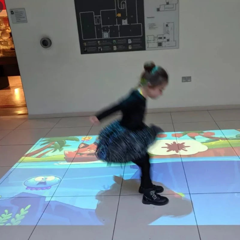 Popular Smartboard Interactive Floor Games Christmas Starry Night Light 3D Projection Whiteboard Screen Store Exhibition Mall